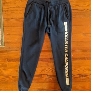 Hollister Dark Blue Fleece Joggers